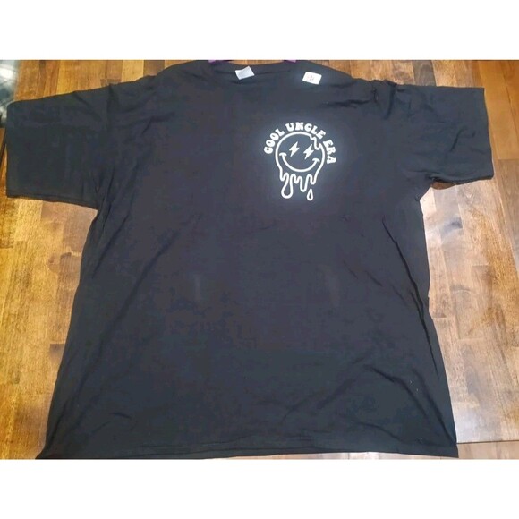 Port Company "In My Cool Uncle Era" Men's Short Sleeve T-Shirt Black Size 3XL - Picture 3 of 8